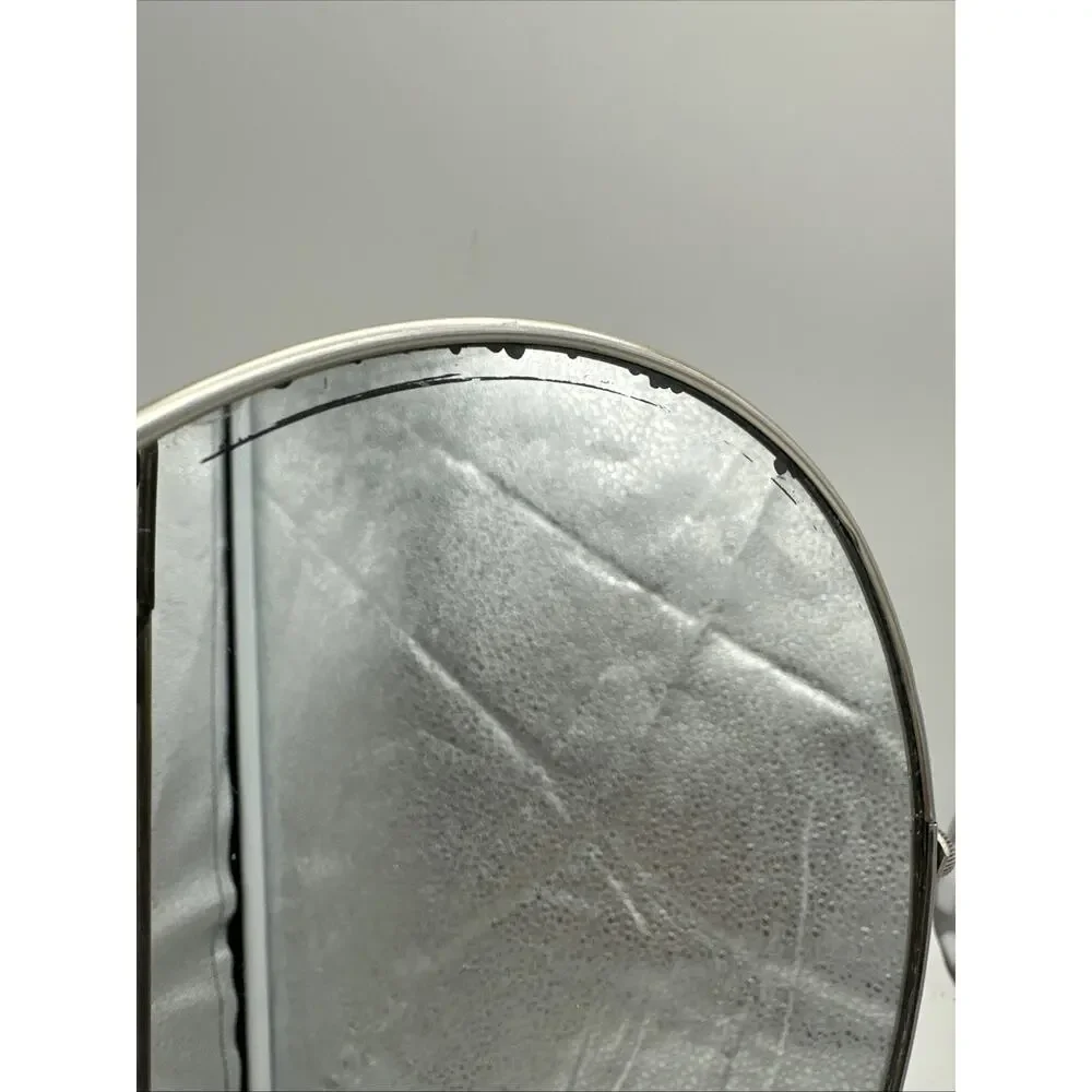 Vintage Italian Marble Pedestal Vanity Makeup Mirror Ornate Mirror